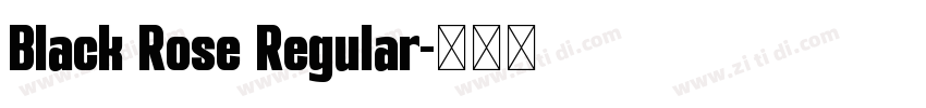 Black Rose Regular字体转换